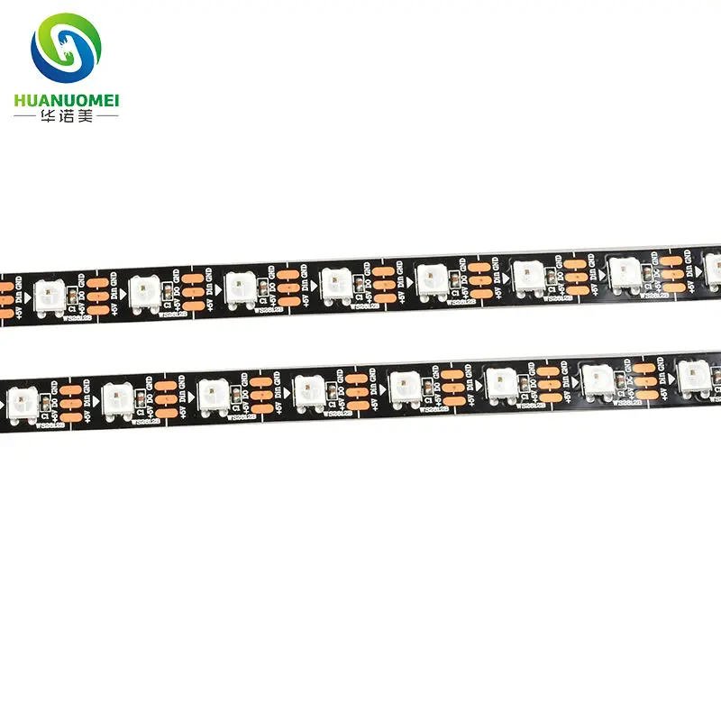 5V 60 светодиодный s/m WS2812B RGB полосы WS2812 5050 SMD пикселей светильник WS2811 гибкие