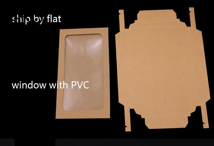 50pcs White Cardboard Boxes For Phone Packaging Drawer Paper Box Brown Black Jewelry Case Display With Window | Дом и сад