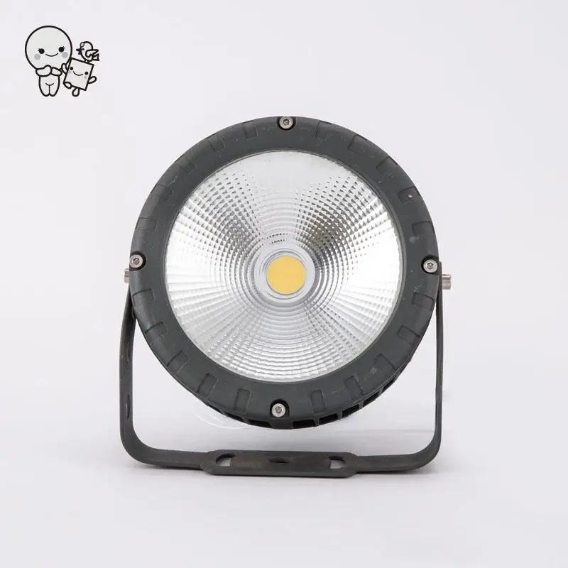 Открытый 10W20W30W50W черный алюминиевый круглый COB Светодиодный прожектор светильник