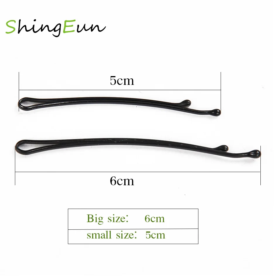 36 шт./лот черные металлические шпильки для волос женщин детские заколки