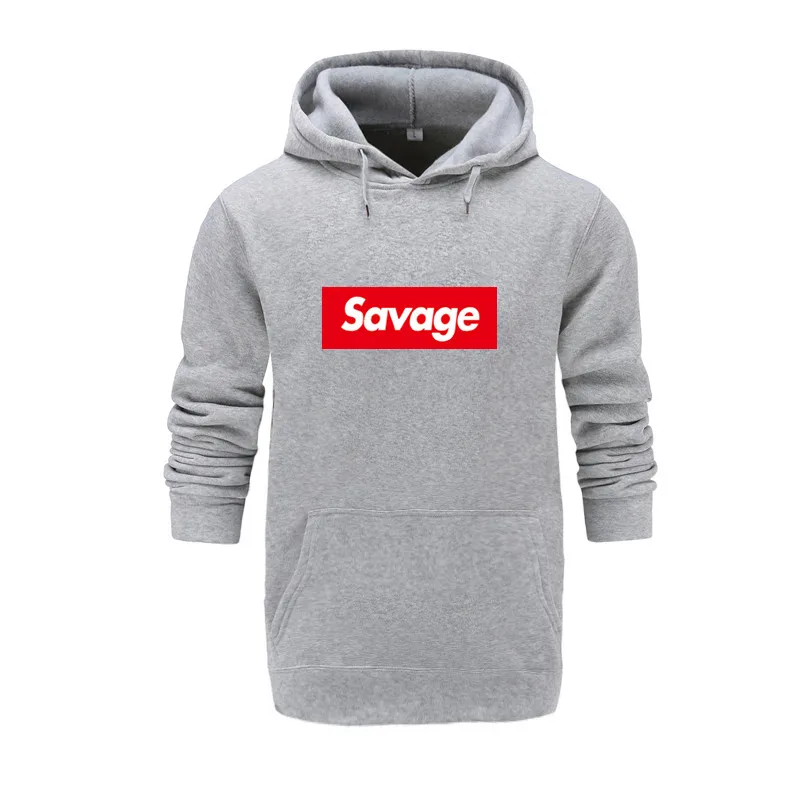 Новые розовые мужские толстовки Savage толстовки Parody No Heart X Savage Mode Slaughter Gang ATL хлопковые толстовки с длинными рукавами Suprem