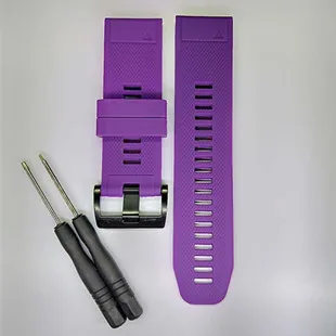 purple 22 мм ремешок для Garmin fenix 5 Forerunner 935 20 26 мм силиконовый ремешок для часов Garmin fenix 3 3HR 5S 5X ремень - Цвет: purple