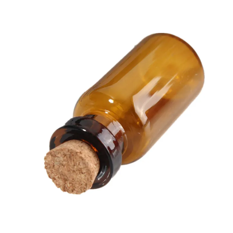 5 шт./лот 2 мл маленькая коричневая пустая стеклянная бутылка для желаний