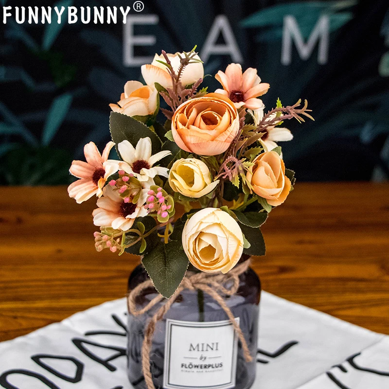 FUNNYBUNNY одиночный искусственный цветок комнатный композиция поддельный