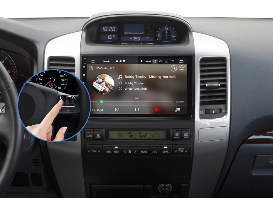 Isudar 1 Din Android 9 DVD авто радио для Toyota/Prado 120 2004-2009 Автомобильный мультимедийный плеер Восьмиядерный ram 4G rom 64GB gps DVR DSP