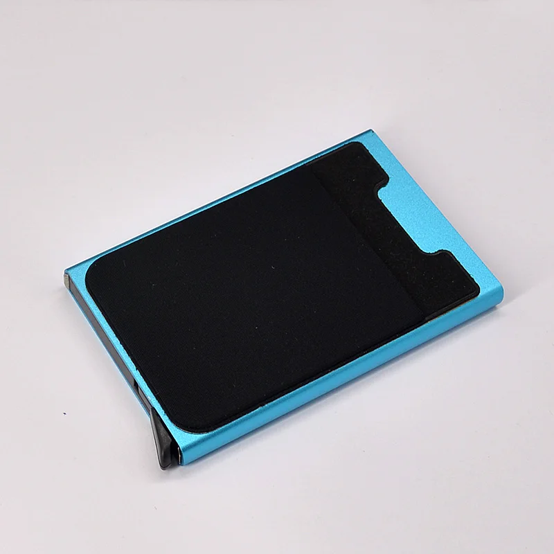 Rfid Blocking Credit Card Holder with Lycra Phone Pocket Metal Wallet for Cards Aluminum Alloy Covers | Багаж и сумки