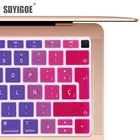 Защитный чехол для клавиатуры для macbook air 13, силиконовая защитная пленка для испанской модели клавиатуры A1932, EU-Enter