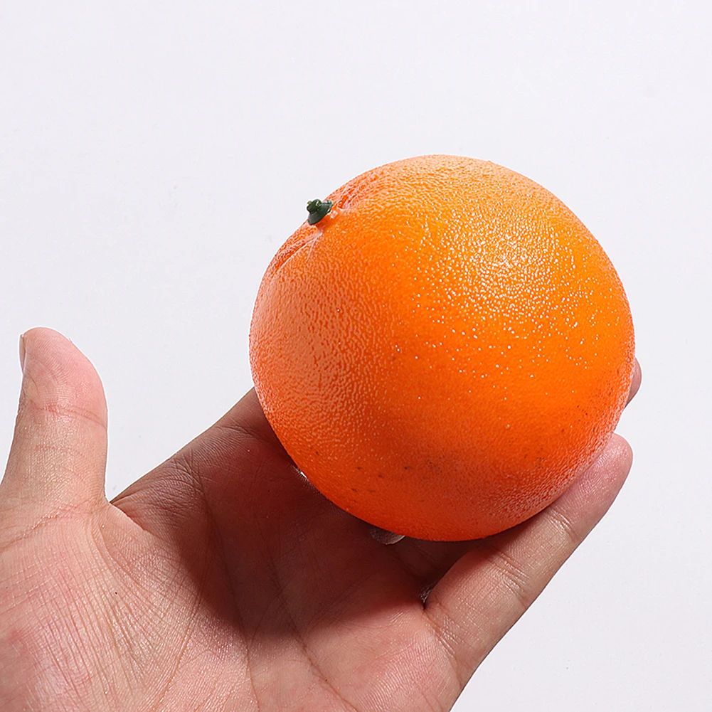 

10pc Kitchen Simulation Orange Model Creative Light Fruit Fake Fruit And Vegetable Ornaments Photography Sketch Home Decor