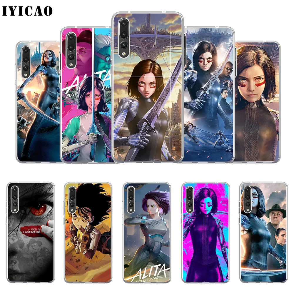 IYICAO Alita боевой Ангел Мягкий силиконовый чехол для телефона Huawei P30 P20 Pro P10 P9 P8 Lite P Smart