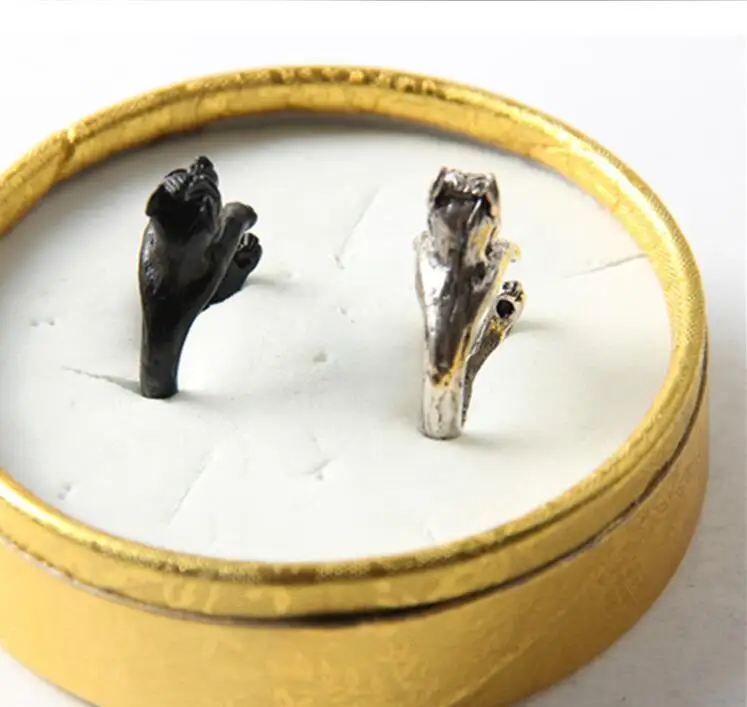 Оптовая продажа уникальное богемное шикарное ретро кольцо питбуля ручной работы