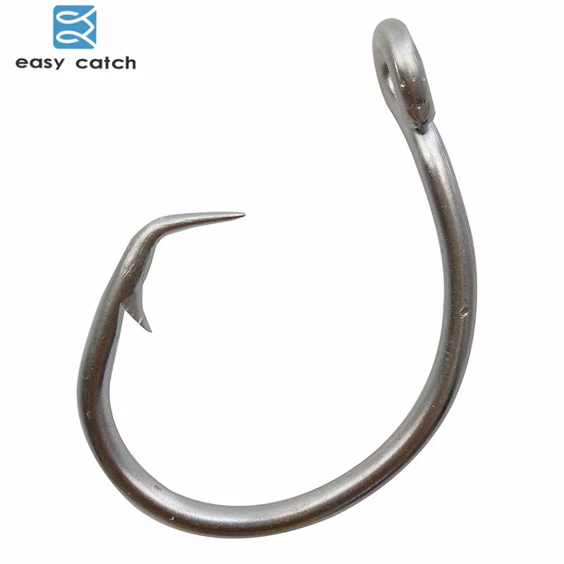 Easy Catch 50 шт. 39960 белый Смещенный тунец из нержавеющей стали кольцо размер 8/0 9/0 10/0 11/0