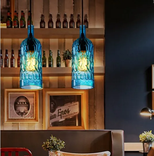 Подвесной светильник в стиле лофт современный потолочный Эдисона стеклянных