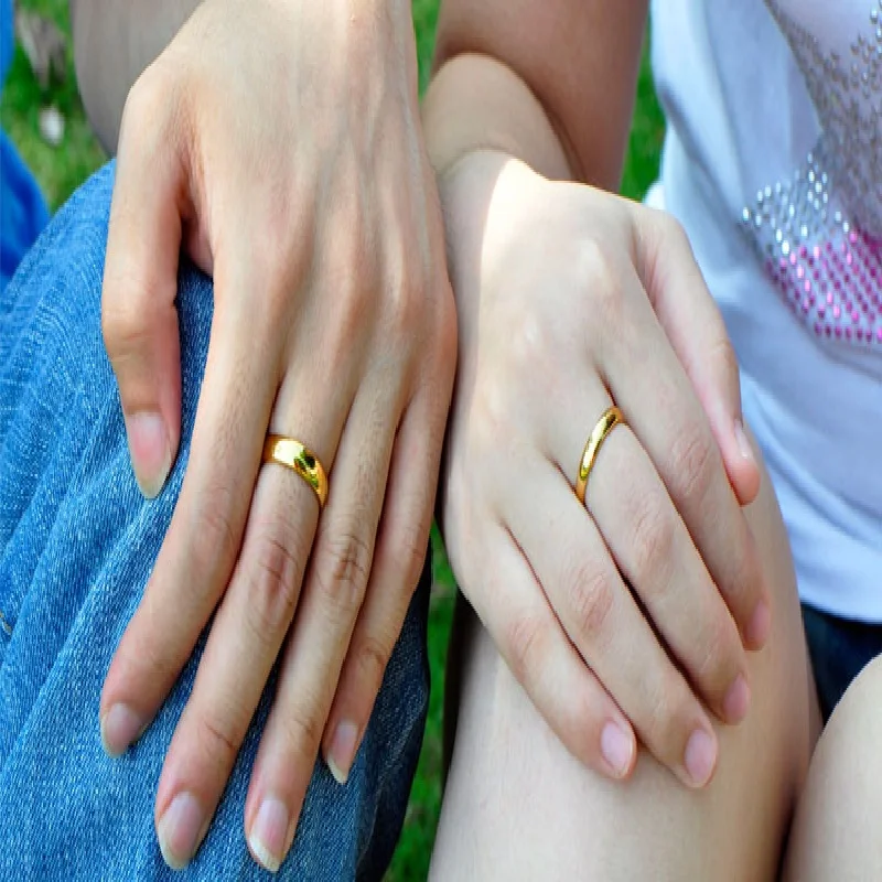 Buenos Fashion розовое золото полированная нержавеющая сталь кольца для мужчин и