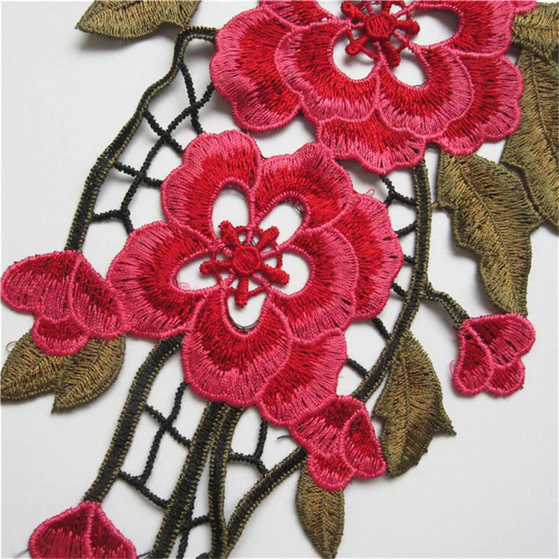 1 шт. вышитые цветочные аппликация Средства ухода за кожей шеи линии Шеи Воротник