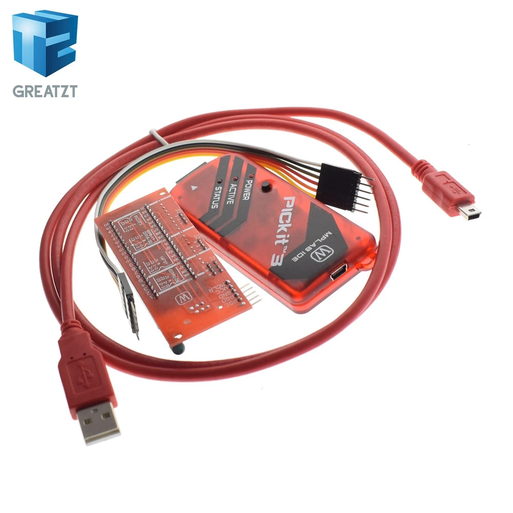 GREATZT PICKIT3 PIC KIT3 PICKIT 3 программист автономное Программирование PIC микроконтроллер чип Монополия+ PIC программист адаптер сиденье