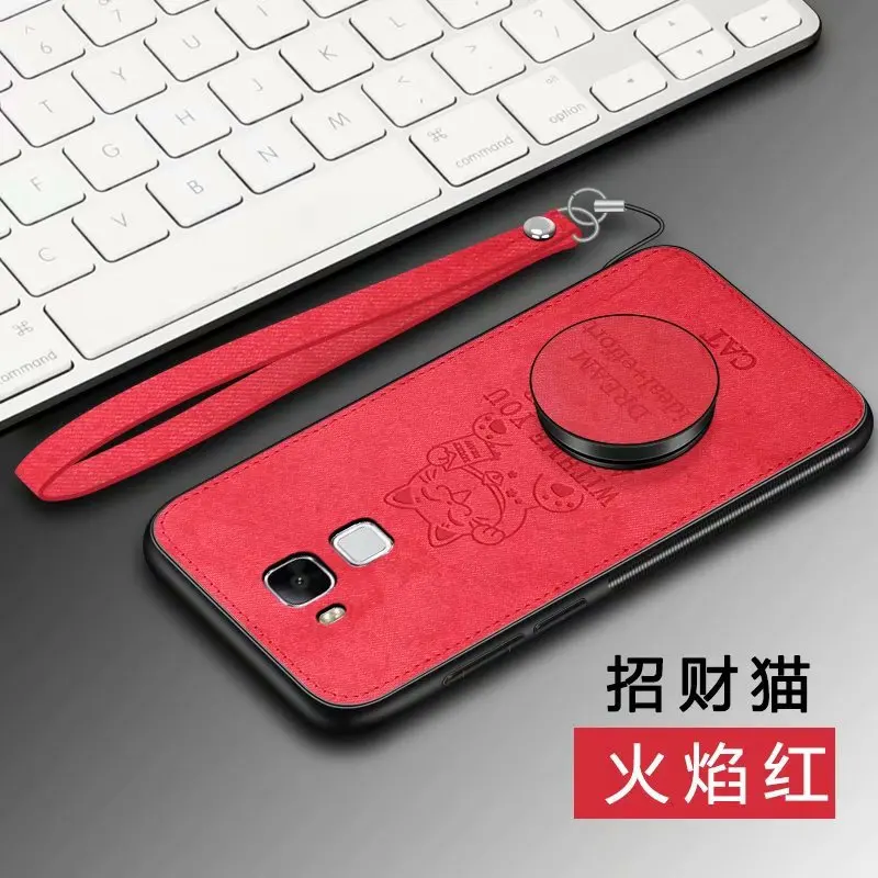 Чехол для huawei maimang 5 5," Олень Cat телефон чехол для задней крышки для huawei G9 плюс ремешок ручки Стенд держатель силиконовый мешок