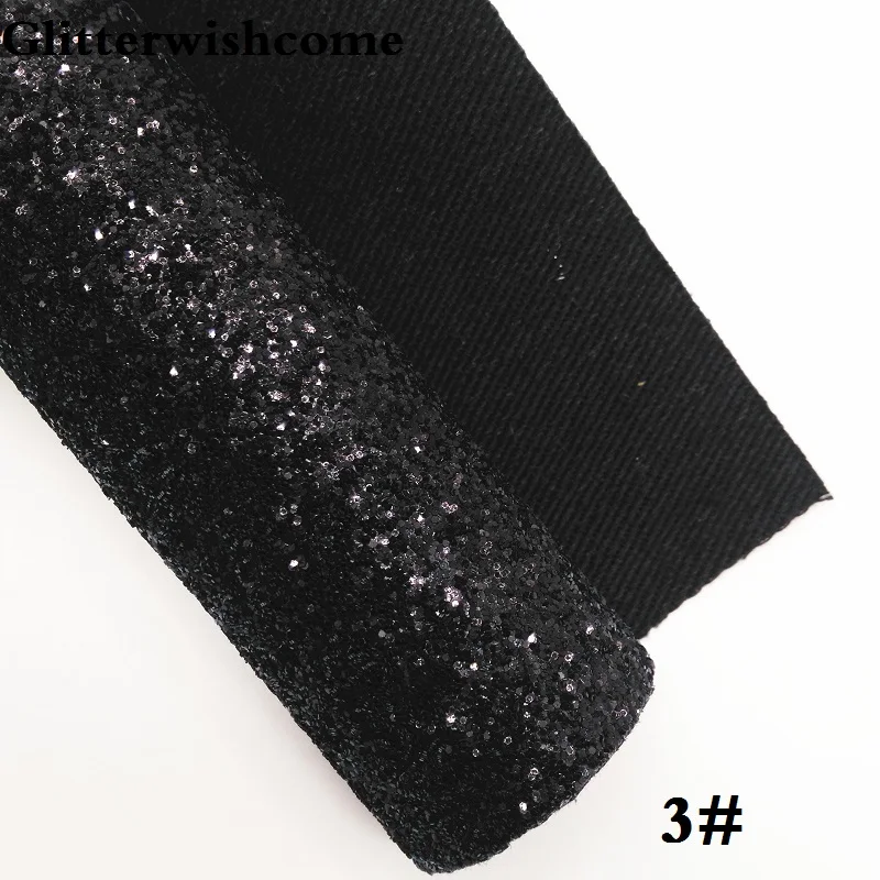 3 Glitterwishcome 21X29 см A4 размер винил для луков с эффектом блестящей кожи Ткань Винил для луков, GM231A - Цвет: 3