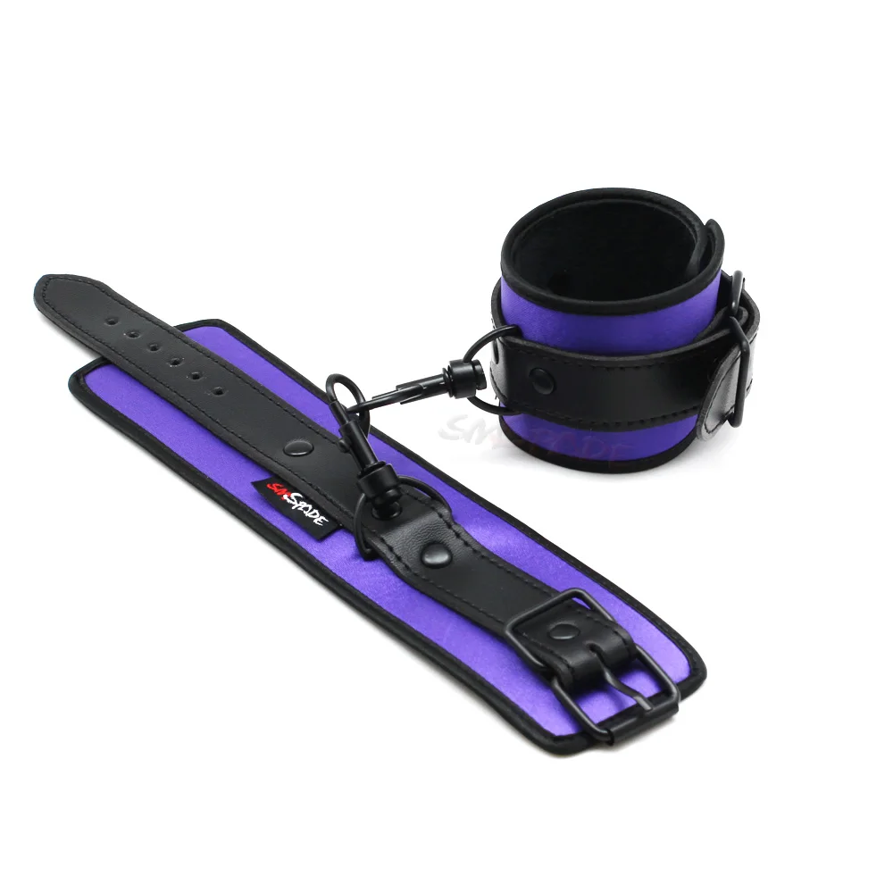 Smspade 4 шт. фиолетовый атласный комплект для связывания под кроватью включая