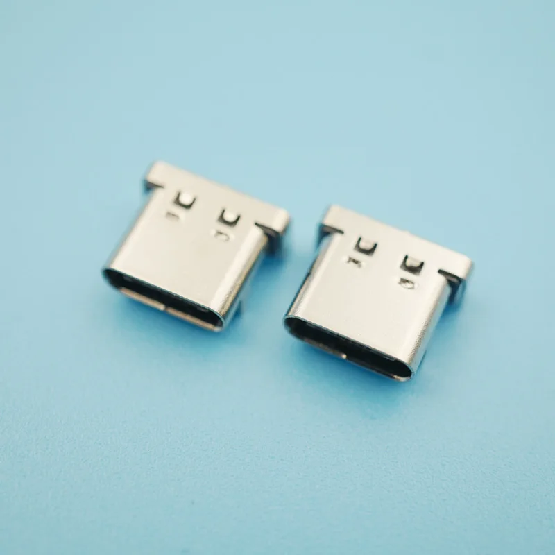 30 шт./лот USB 3 1 Гнездовой разъем 4 DIP типа C штекер 90 градусов 16 контактов для