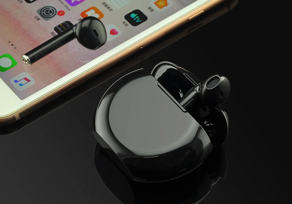 3D стерео звук Беспроводной Bluetooth V5.0 наушники Портативный наушники-вкладыши TWS с Беспроводной сенсорный вкладыши с зарядом Чехол спортивные бас гарнитура