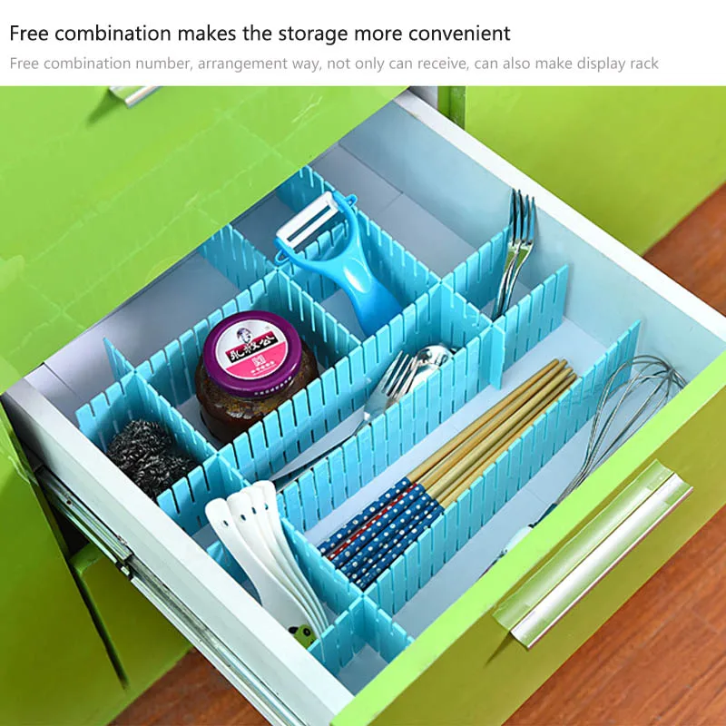 4 шт. 25*7 см нижнее белье носки Хлопушка DIY сетки комбинация пластиковые перегородки хранения Организатор ящик разделитель