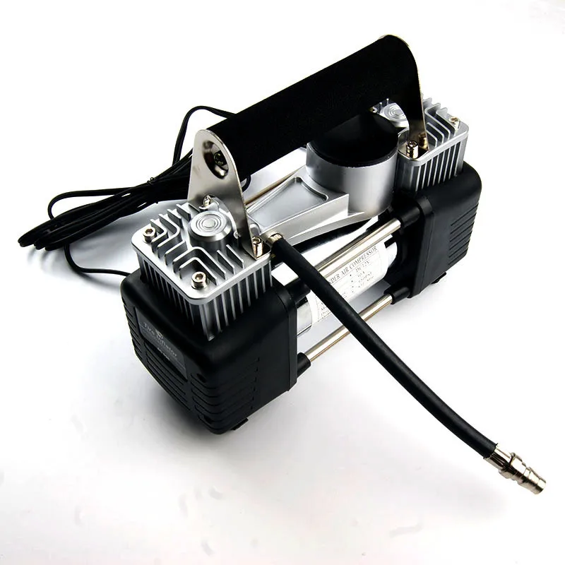 Автомобильный воздушный насос с двойным цилиндром автомобильный компрессор