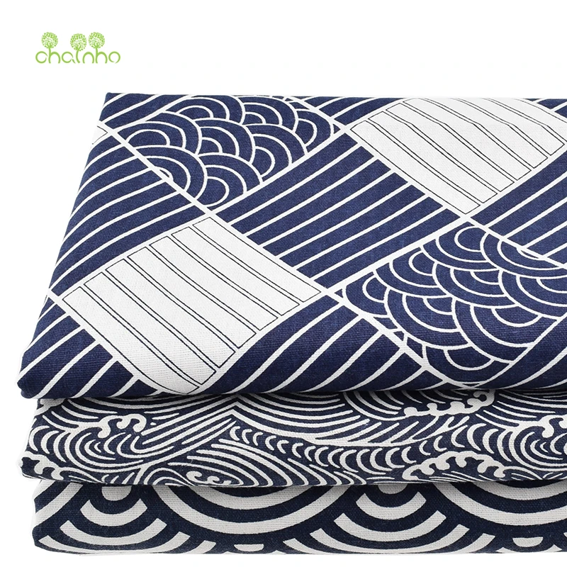 Напечатанная хлопчатобумажная льняная ткань для шитья стеганая сделай сам серия