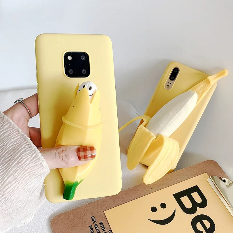 Ainike мягкий чехол для телефона из ТПУ с милым 3D бананом Oneplus 5T 6T 1 + 7Pro |