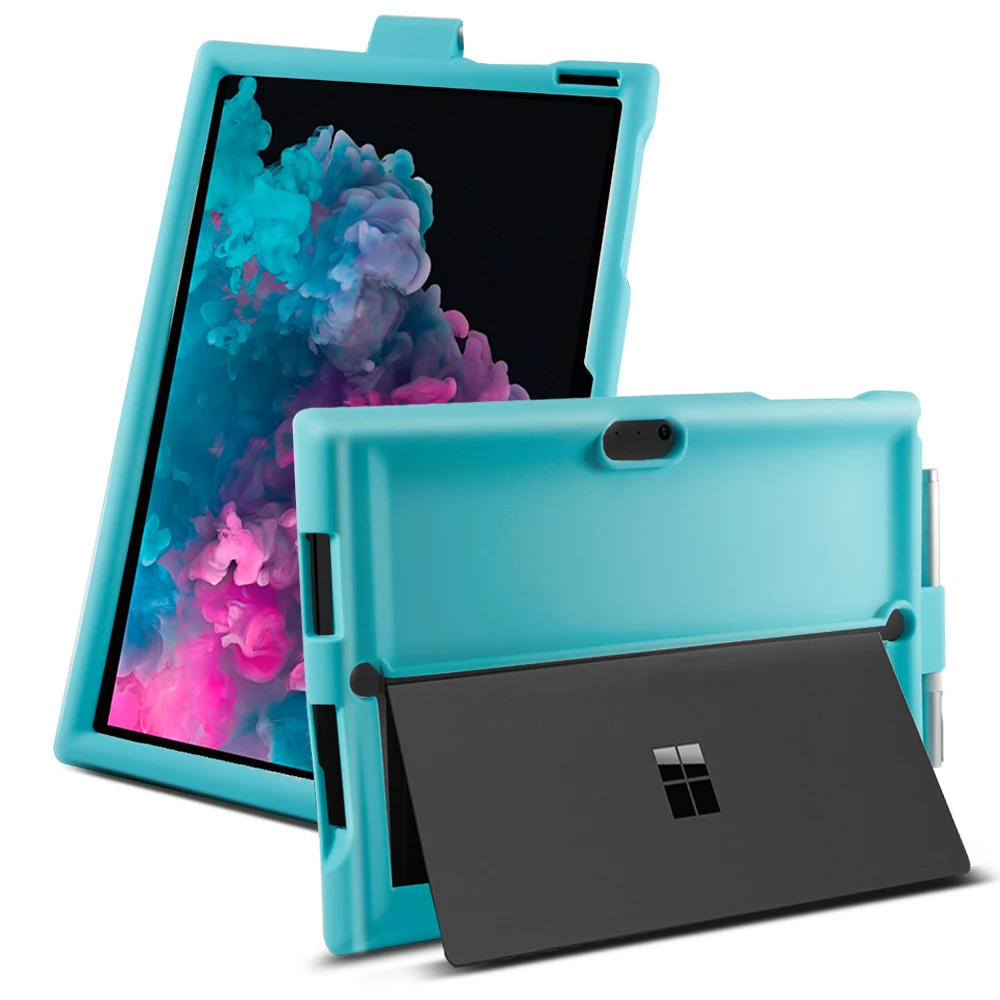 Для microsoft Surface Pro 3 4 5 6 Силиконовый противоударный чехол Защитная прочная Броня задняя крышка для Surface Pro 4 чехол держатель для ручки