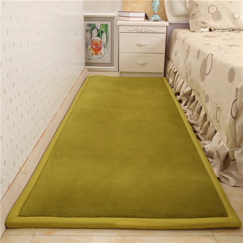 Детские Нескользящие напольные коврики Tatami коралловый бархат утолщенные