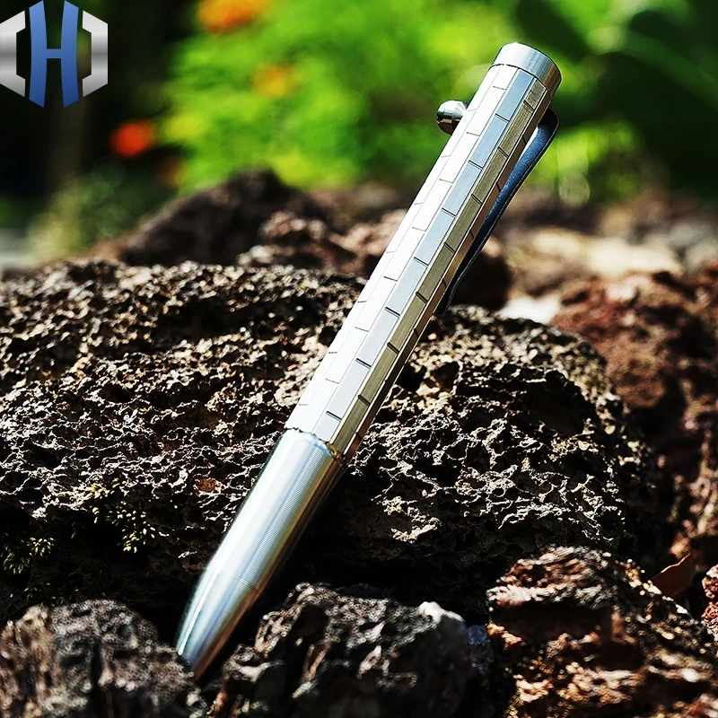 Оригинальная ручка из титанового сплава тактическая для защиты Офисная деловая