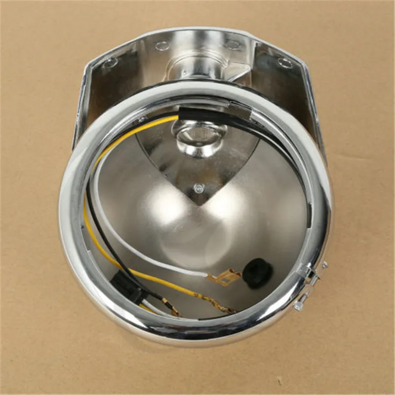 5,7" фара черный корпус ведро W/кронштейн для Harley Davidson модели FLHT EFI FLHTI мотоцикл - Цвет: Chrome