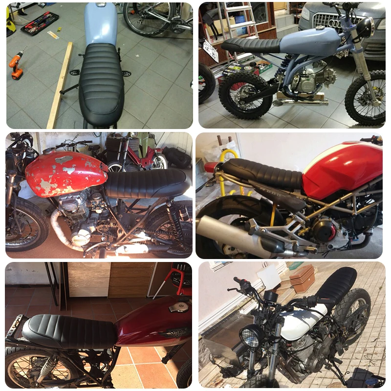 100% новый модифицированный мотоцикл ретро седло сиденье Кафе Racer CB450 CB200 CB350 CB500 CB750