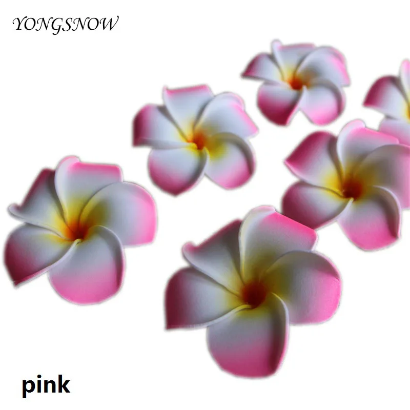 pink 10 шт. Плюмерия PE Пена Frangipani искусственный цветок головной убор домашний сад Цветы из яйца Свадебные украшения вечерние принадлежности - Цвет: pink