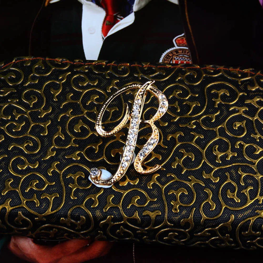 1 шт. шпильки шикарные лучшие буквы алфавита A Z трендовые Металлические Модные 2018