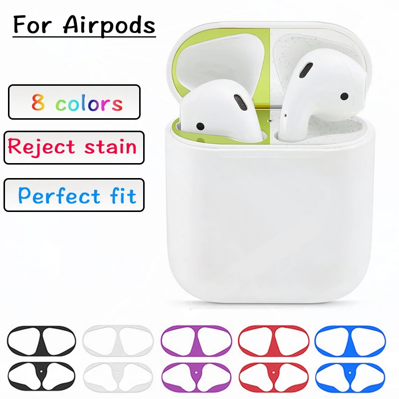 Пылезащитный чехол для Apple Airpods защитный аксессуары наушников наклейка Airpods2 8