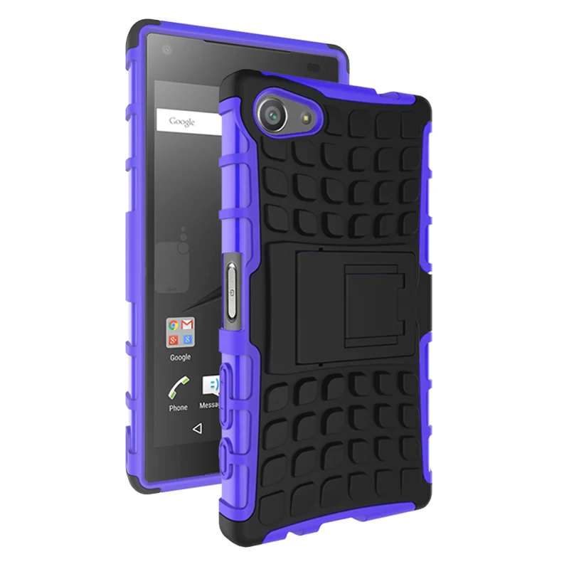 Purple Чехол для sony Xperia Z2 Z3 Z5 Compact Coque, защитный противоударный чехол s для sony Xperia Z5 Mini, защитный чехол для телефона - Цвет: Purple