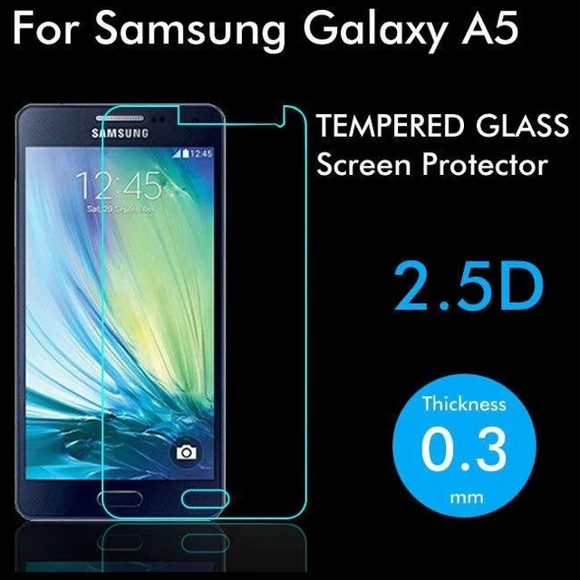 2.5D Закаленное стекло для Samsung Galaxy A5 Высококачественная защитная пленка