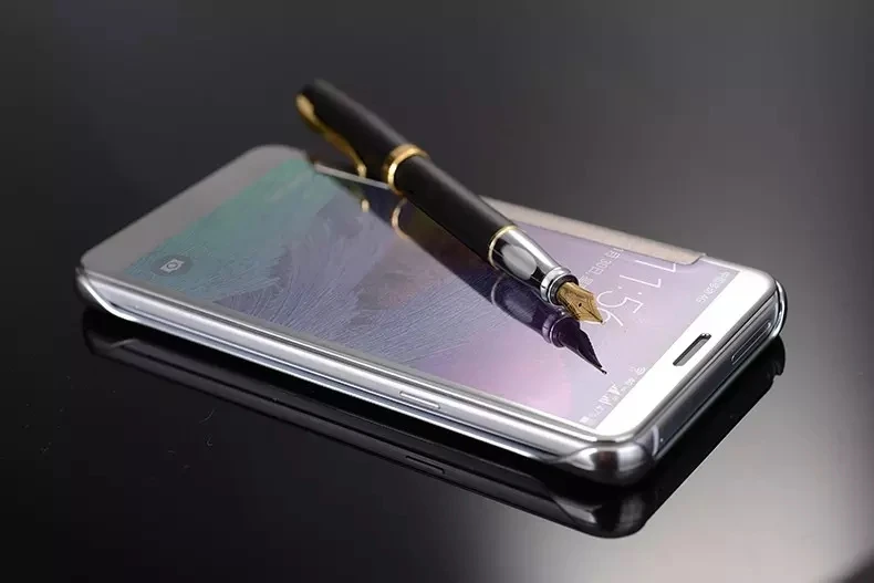 Роскошный оригинальный умный чехол с окошком для просмотра флип-чехол Samsung Galaxy