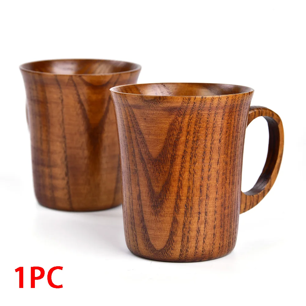 Чашка ручной работы воды Винтаж пиво с ручкой деревянный чай Кружка безопасный