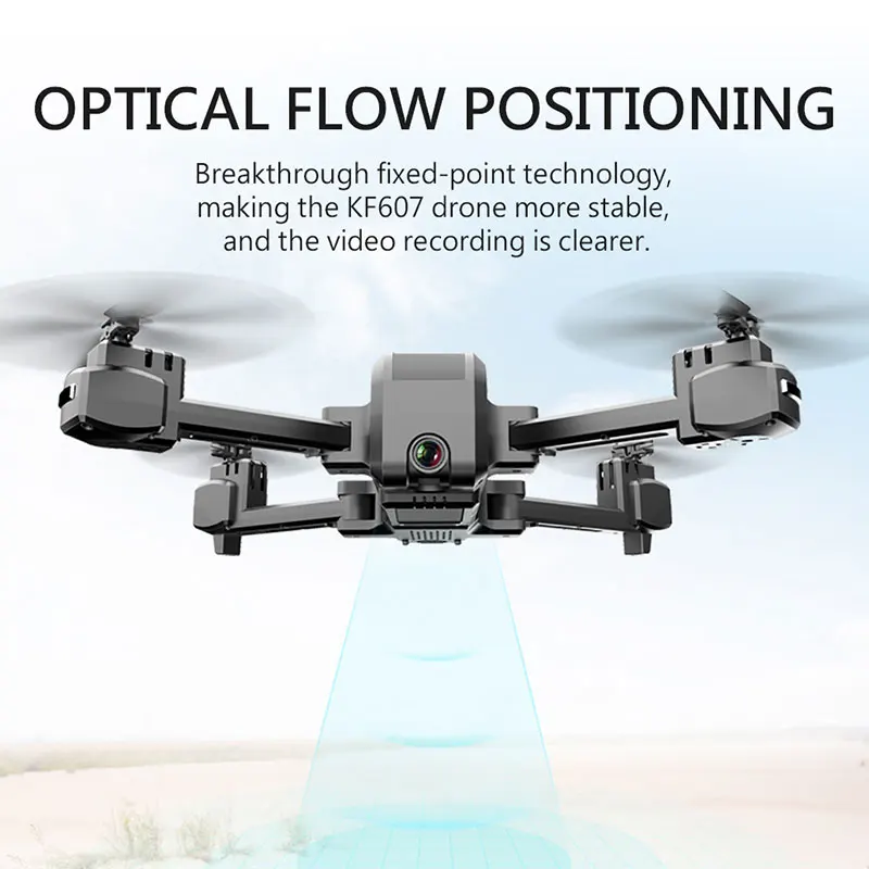 KF607 WI-FI FPV RC складной беспилотный 4K камера Ultra HD двойная камера беспилотный режим квадрокоптер для детей подарки