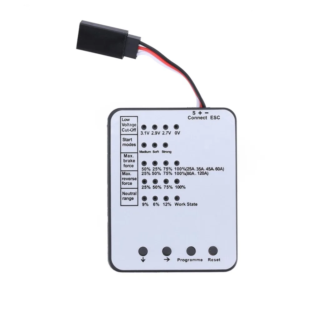 4076 2000KV 4 полюса бесщеточный двигатель 120A ESC с светодиодный карточкой для