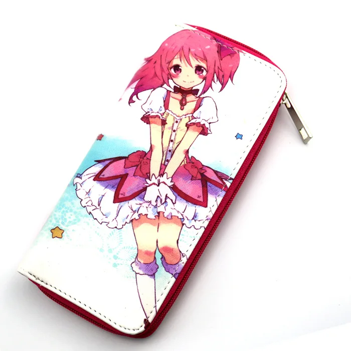 Волшебная девушка Kaname Madoka длинный секционный кошелек клатч аниме мультфильм
