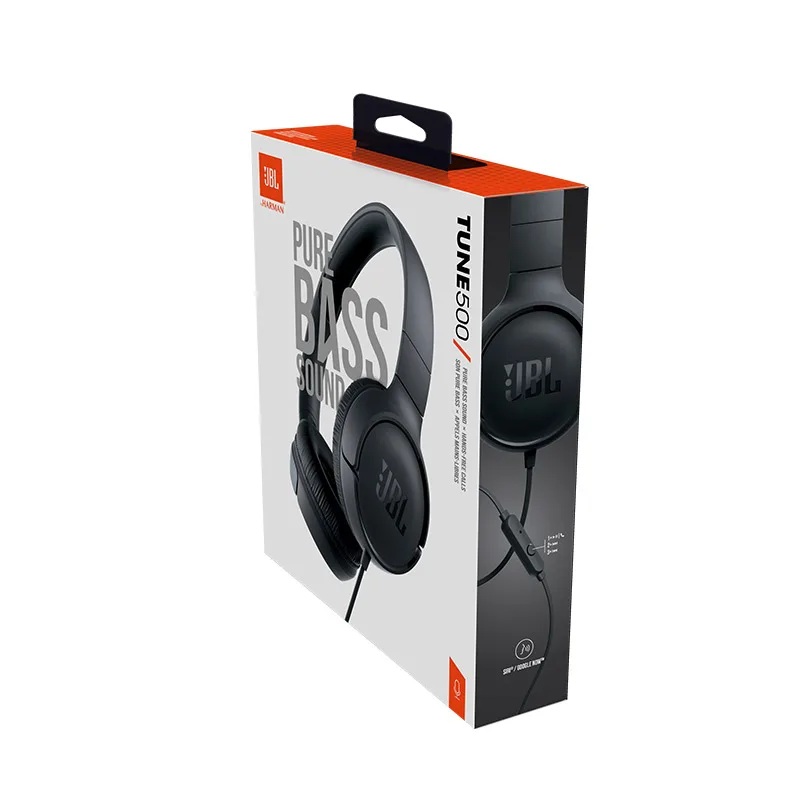 JBL Tune 500 мощные басы на ухо наушники с микрофоном управление одной кнопкой чистый