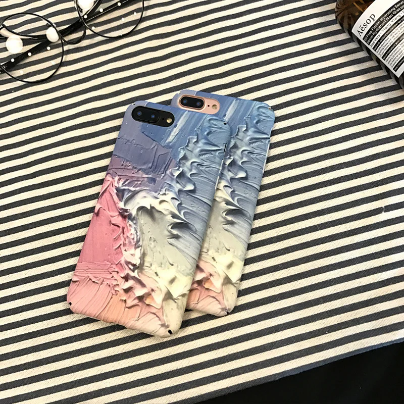 Japanese and Korean Fresh Art Phone Case for IPhone X 6 XS 6S 7 8 XR MAX Plus Matte Back Cover |