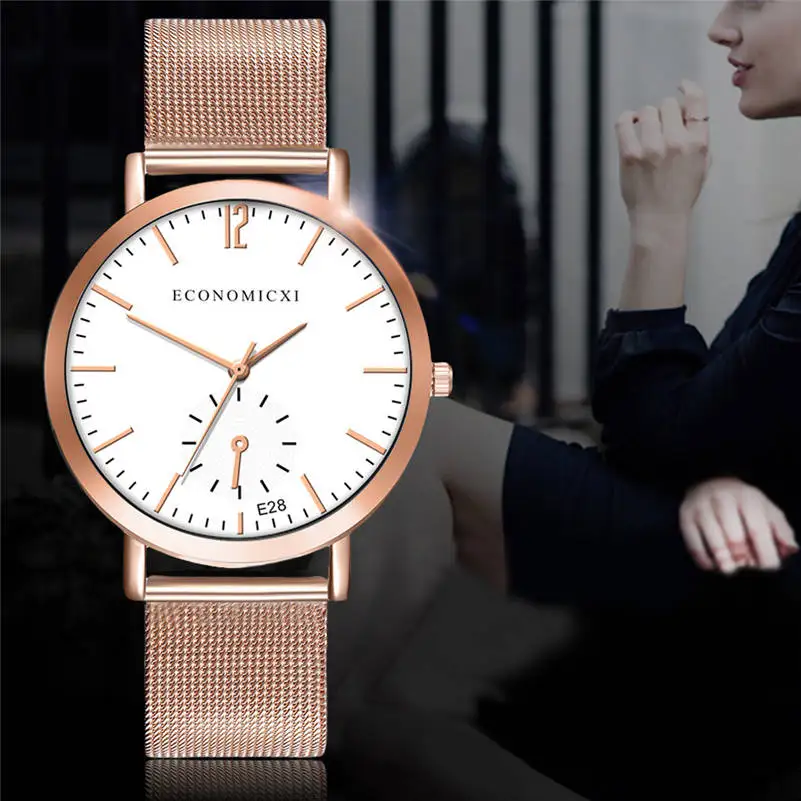 Женские часы Rreloj mujer простые маленькие круглые с циферблатом женские