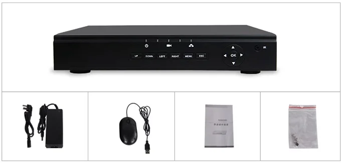 Система охранного видеонаблюдения PoE NVR с 4 PoE портами для 4ch 5MP/4MP/2MP H.265 ip-камера Поддержка ONVIF