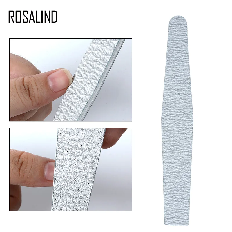Пилка для ногтей ROSALIND шлифовальный полировальный блок 1 шт. Гель лак Маникюрный