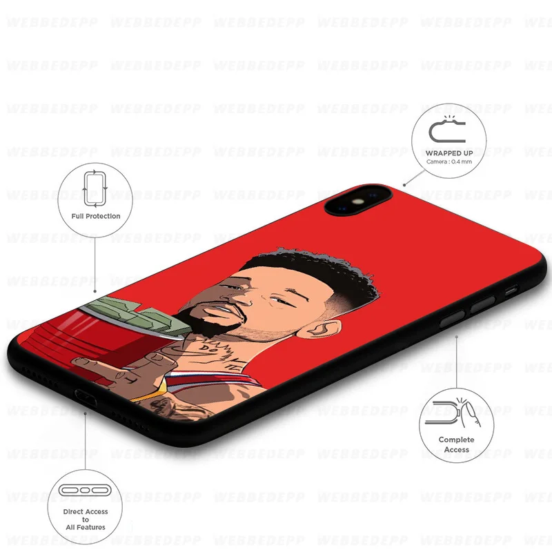 WEBBEDEPP PnB Rock Soft Case for Samsung Galaxy S10 S10e S9 S8 Plus S7 S6 Edge &amp J6 2018 Note 10 9 8 |