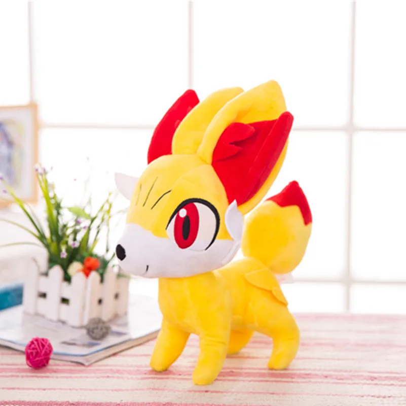 Новинка 100% большая плюшевая игрушка Fennekin fox 32 см из аниме мягкая кукла подарок на